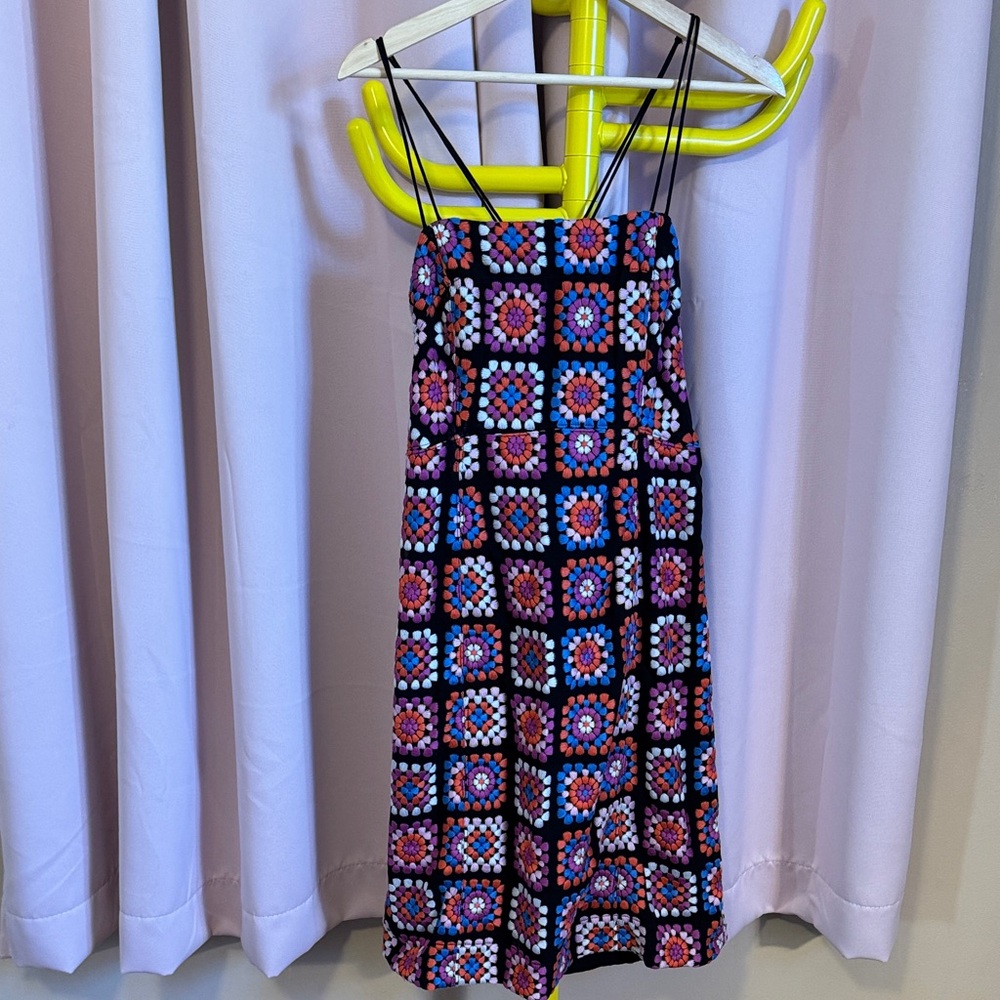 Anthropologie Multicolor Embroidered Dress